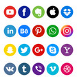 social media icons vector image