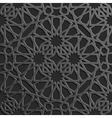 seamless islamic pattern 3d traditional arabic vector image
