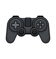 video game controller on white background gamepad vector image vector image