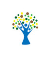 wellness tree logo icon design template vector image vector image