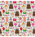 birthday party pattern vector image vector image