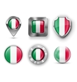 county flag bages vector image