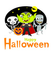 halloween greeting card vector image vector image