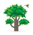 tree with bird vector image