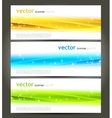 collection banners modern wave design vector image vector image