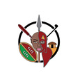 maasai-tribe-sign vector image