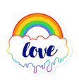 equal love inspirational gay pride poster vector image vector image