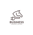 horse power logo vector image