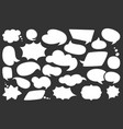 blank empty speech bubbles cartoon set vector image
