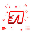 number 71 3d speed modern icon vector image vector image