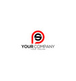 simple ps and sp letter logo design vector image vector image