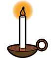 candle vector image vector image