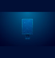abstract street poster billboard with empty screen vector image