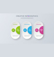 contemporary minimalist infographic design vector image vector image