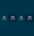 letter bp and pb home logo set suitable for any vector image vector image