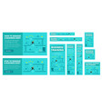 business training game and competition a set vector image vector image