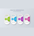 contemporary minimalist infographic design vector image vector image