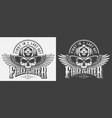 vintage fireman monochrome prints vector image vector image