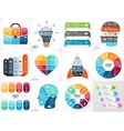 creative arrows teamwork infographics vector image vector image