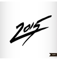 happy new year handwritten calligraphic watercolor vector image