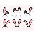 hare ears costume part vector image vector image