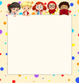 blank banner with children vector image