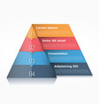 pyramid infographics vector image