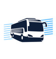 bus transportation template design vector image