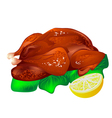 fried chicken vector image
