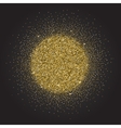 gold glitter and bright sand dark background vector image