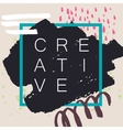 abstract handdrawn background vector image vector image