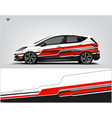 car wrap design abstract geometric van vector image