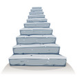 cartoon stone stairs vector image
