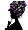 girl in love vector image