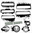 ink brush set vector image vector image