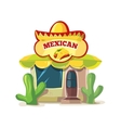 mexican food bar vector image