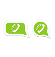 phone handset in speech bubble icon vector image
