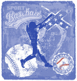 baseball batter vector image vector image