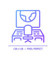 mission control pixel perfect gradient linear icon vector image vector image