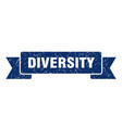 diversity ribbon grunge band sign vector image