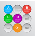infographic template 6 vector image