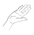 hand drawn woman vector image
