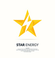 star polygonal logo vector image