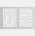 texture crumpled paper vector image