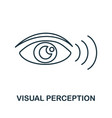 visual perception icon line element from vector image vector image