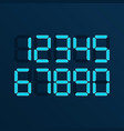 digital numbers vector image vector image