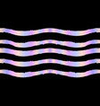 abstract seamless pattern with holographic stripes vector image vector image