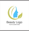 beauty girl logotype an elegant logo for vector image vector image
