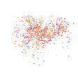 colorful explosion of confetti colored grainy vector image
