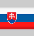 flag slovakia color symbol isolated vector image